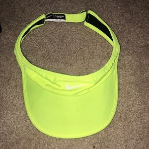 NIKE highlighter yellow visor